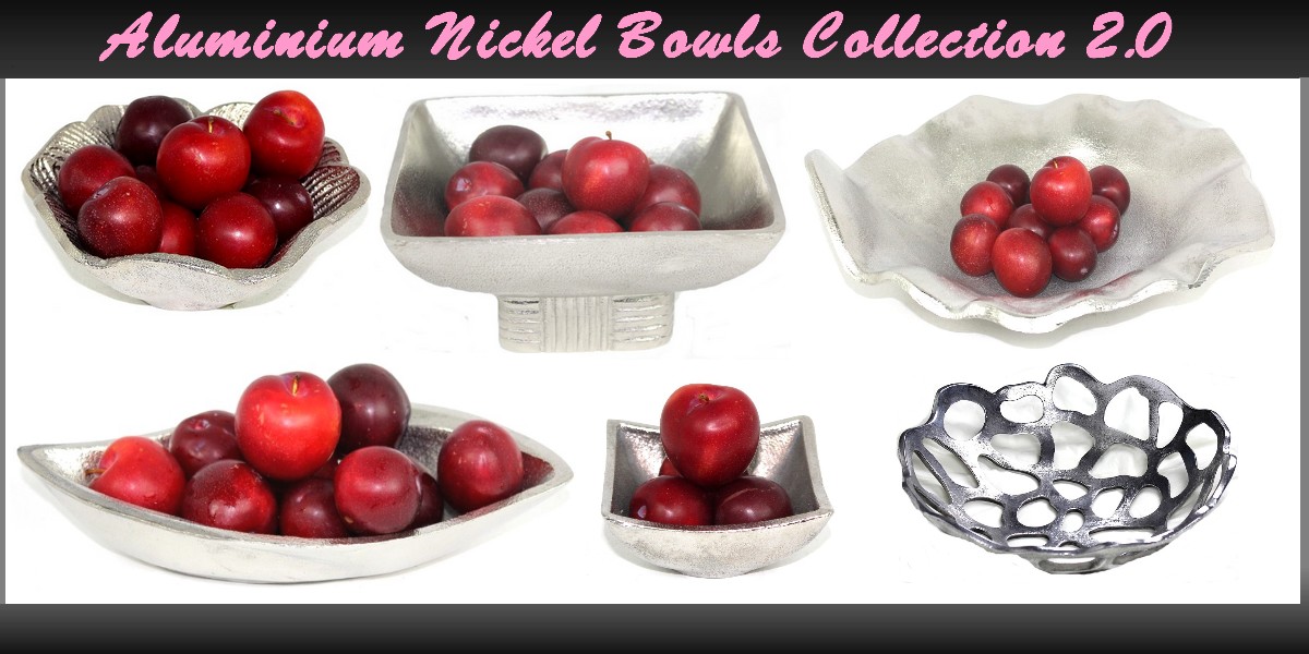 Aluminium Nickel Bowls & Jaali Collection 2.0