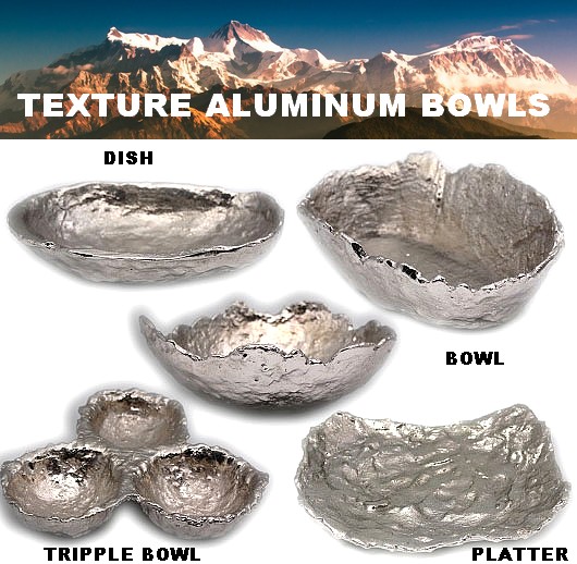 Aluminium Texture Bowl