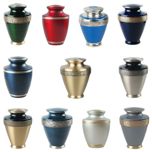 Metal Cremation Urns Collection