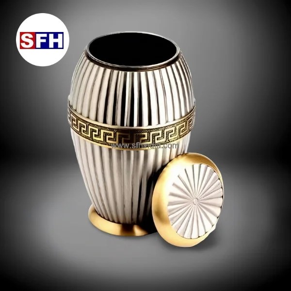 Brass Adult Cremation Urn Gold