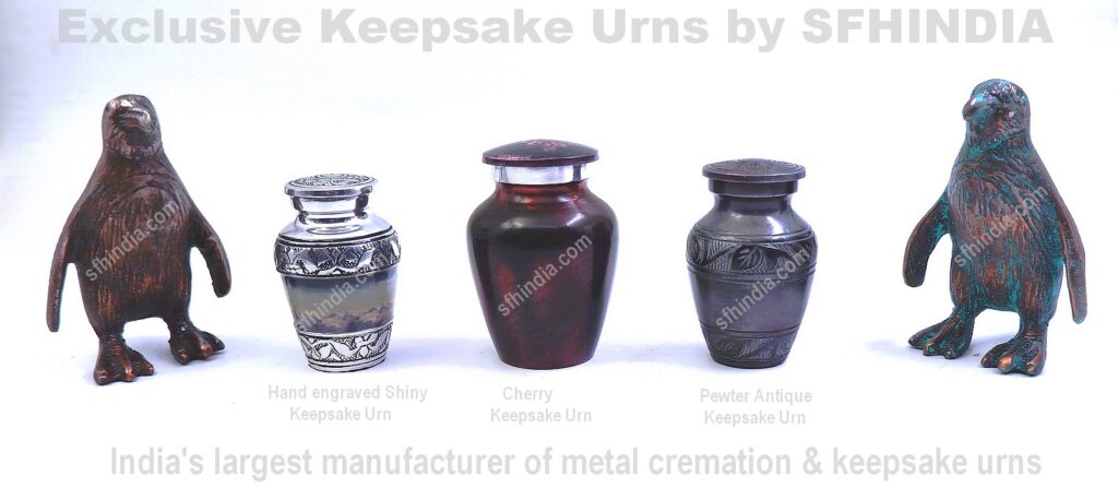 Aluminium Keepsake urns